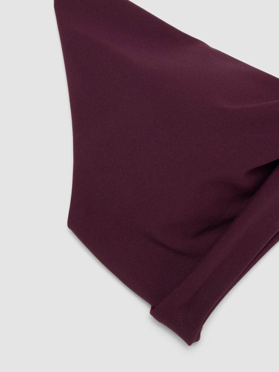 Purple triangle bikini top in stretch fabric with shaping effect_5