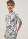 White pure cotton short-sleeve T-shirt_0