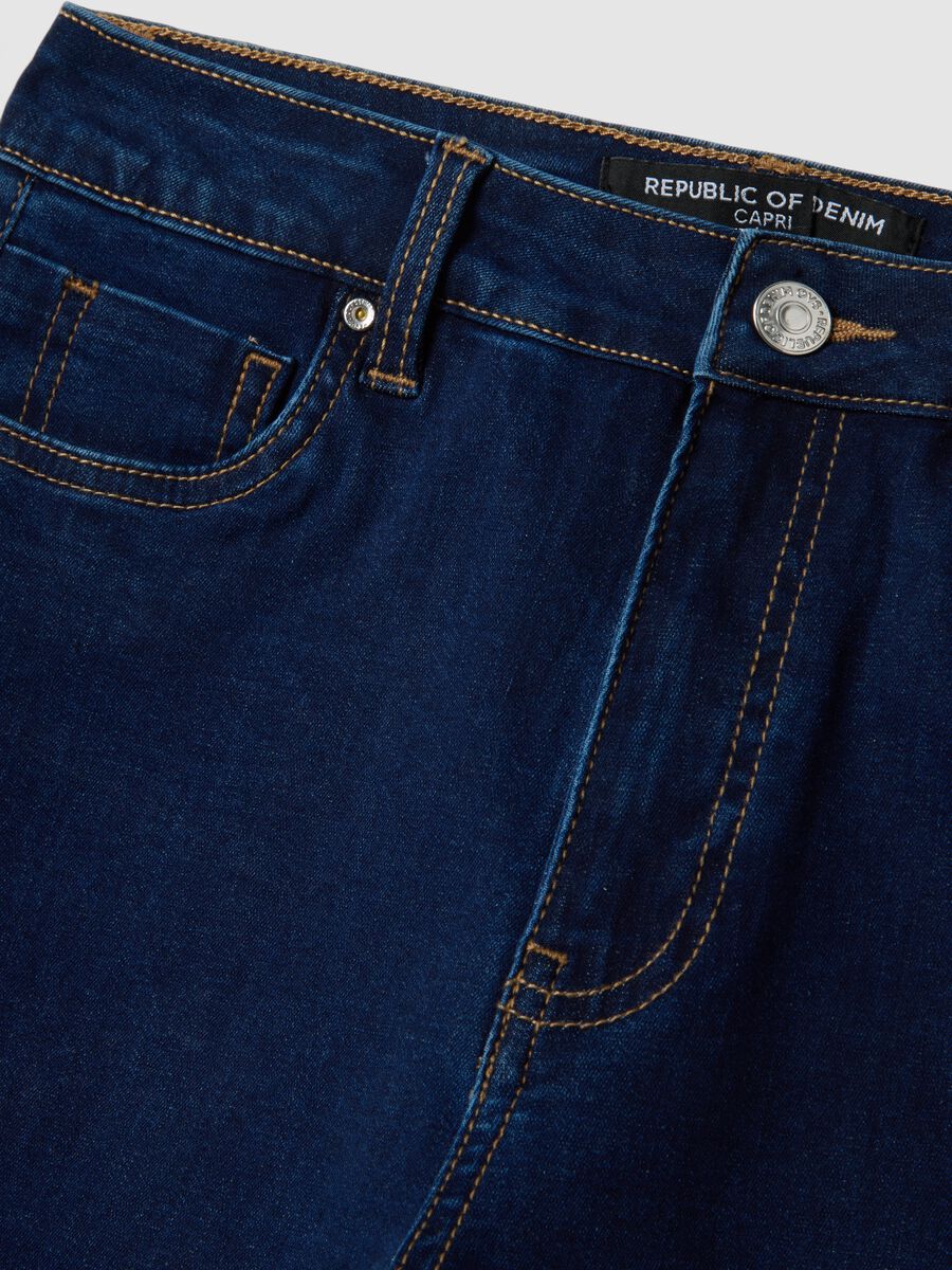 Blue skinny jeans in stretch cotton and viscose_5