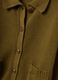 Green pure cotton cardigan with buttons, regular fit_5