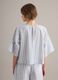 White pure cotton striped shirt_3