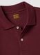 Red pure cotton piqu&eacute; polo shirt with classic collar, regular fit_6