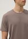 Grey slim fit stretch cotton T-shirt_3