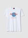 T-shirt bianca con stampa Hard Rock Cafe in puro cotone regular fit_4