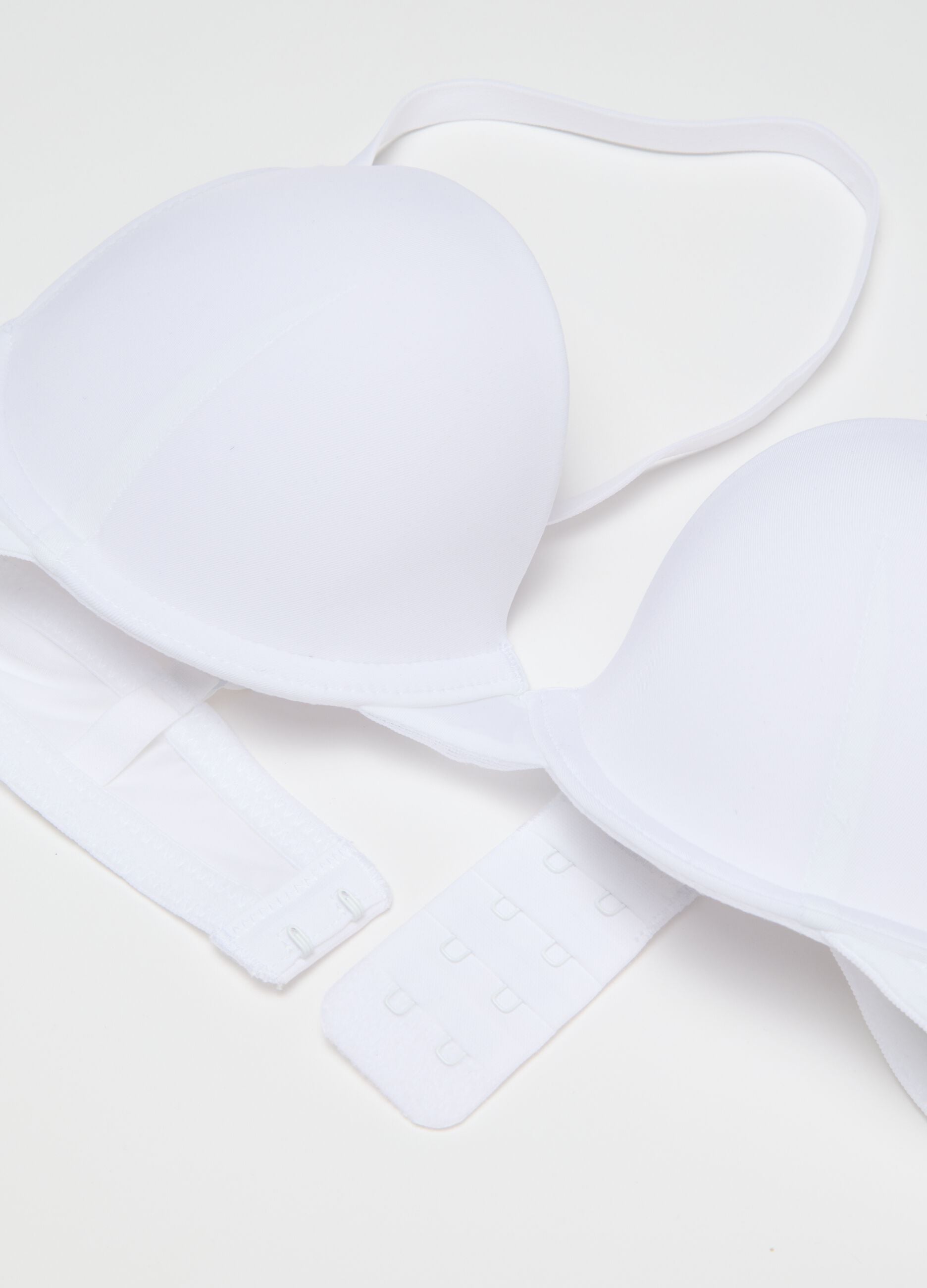 Women's White Stretch-Mix Bra