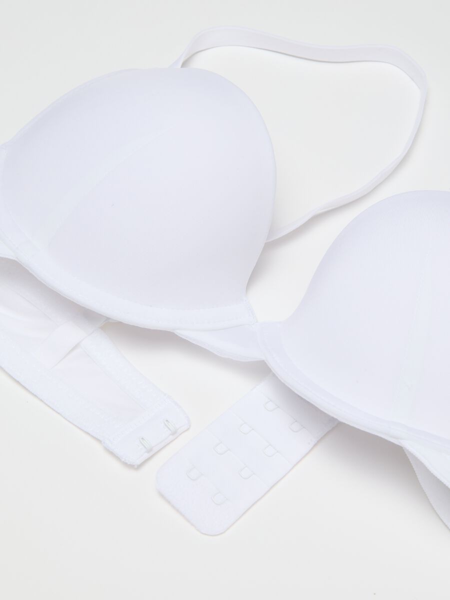Women's White Stretch-Mix Bra_5