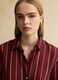 Multicolor stripe lyocell blend shirt regular fit_0