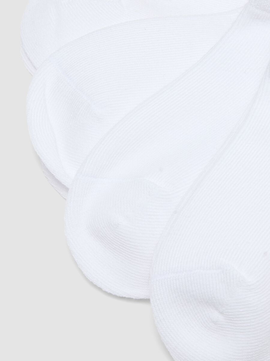 Multipack of White Organic Cotton Blend Short Socks for Girls_2