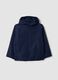 Blue kids&rsquo; rain jacket with hood and zip_0