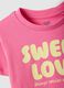 Girls' pink pure cotton boxy fit T-shirt with print_2
