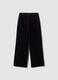 Black The Iconic Pants straight-leg ribbed stretch cotton trousers_6
