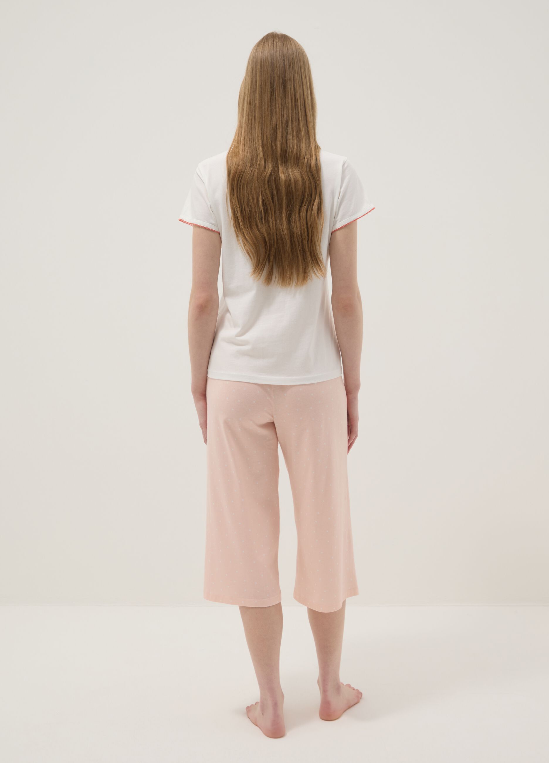 Multicolour pure cotton pyjamas regular fit