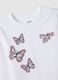 Girls' white pure cotton T-shirt regular fit with prints_2