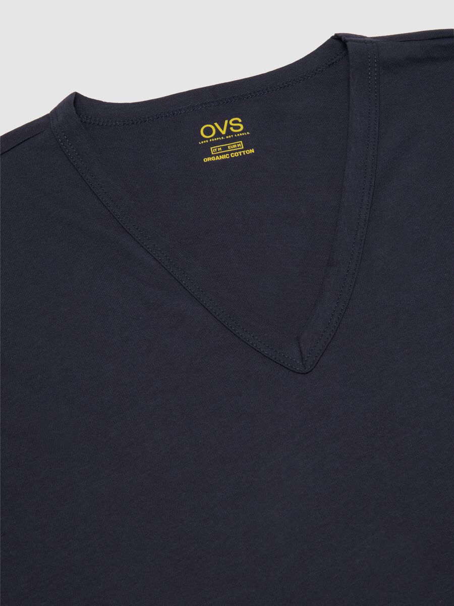 Men's blue pure cotton t-shirt twin pack regular fit_5