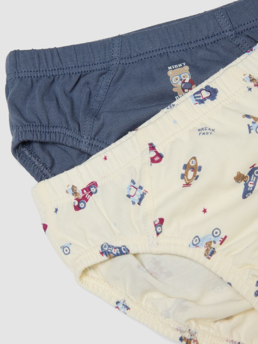 Pack of five multicolour organic cotton briefs for baby boys_3