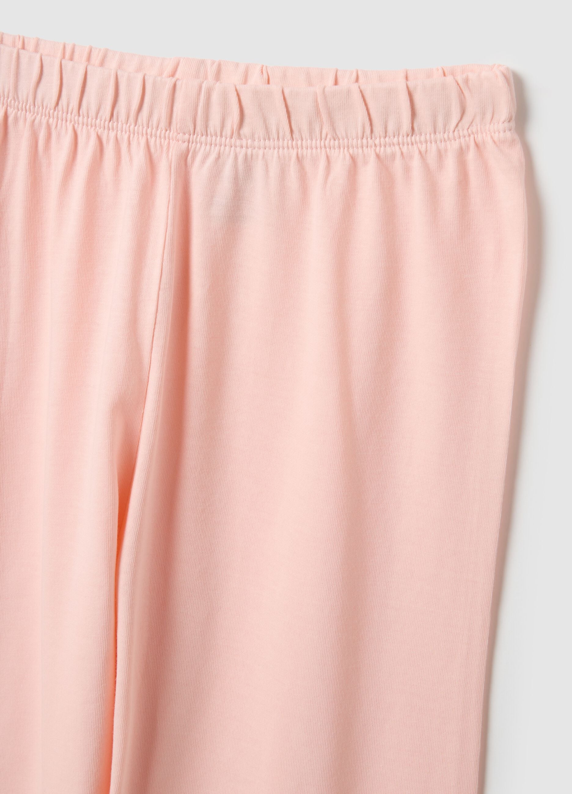 Girls' Regular Fit Multicolour Pure Cotton Pyjamas with Strawberries