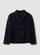 Navy regular-fit double-breasted blazer with classic lapels_4
