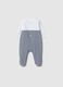 Pure cotton newborn multicolour striped jumpsuit, regular fit_1