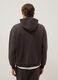 Brown cotton blend oversized fit hoodie_3