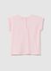 Cotton T-shirt with broderie anglaise insert_1