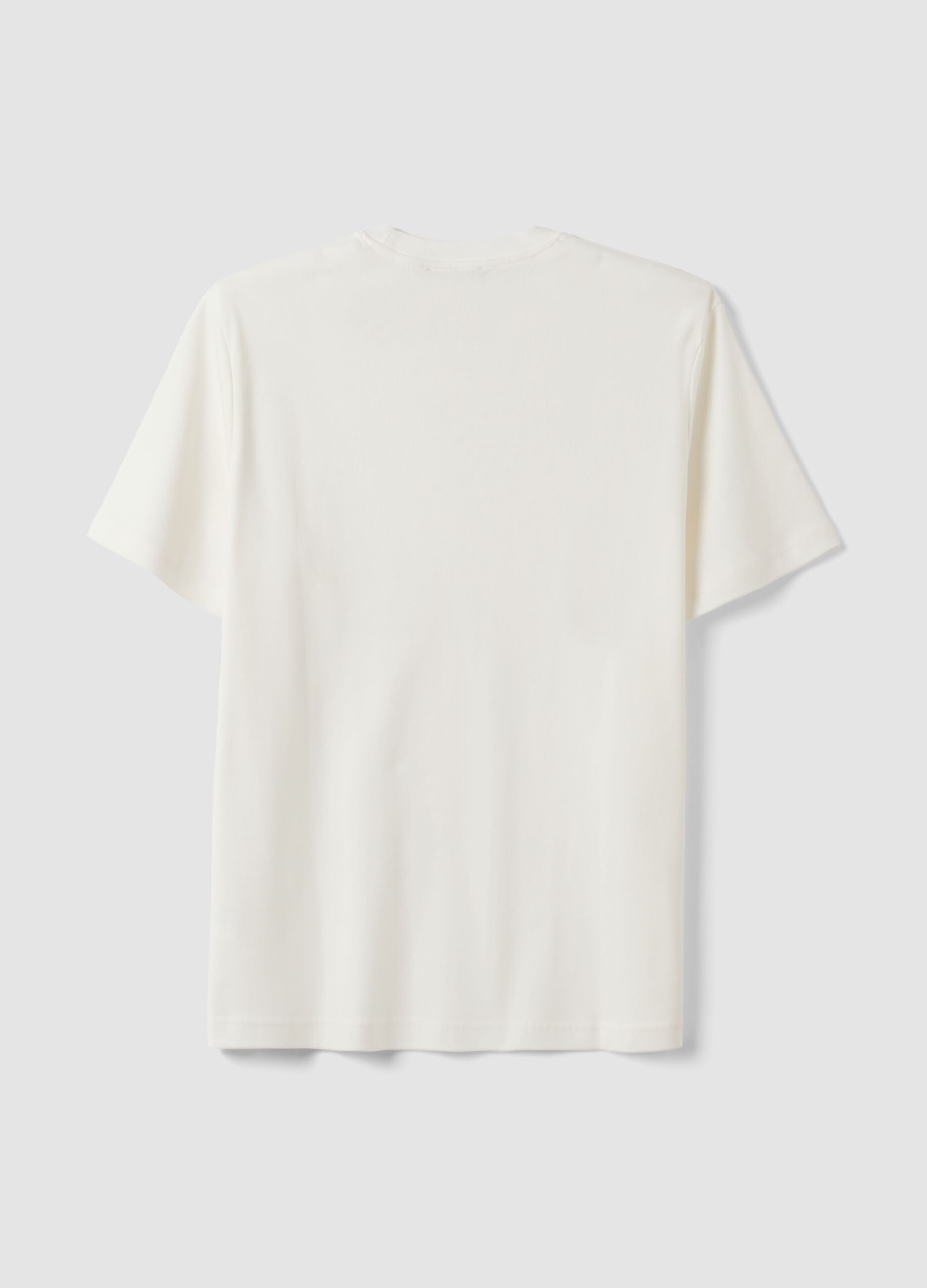 The Iconic Tee white pure cotton regular-fit short-sleeve T-shirt