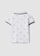 White short-sleeve stretch cotton polo shirt_1