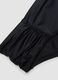 Black stretch swim briefs with side gathers_5