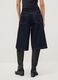Bermuda denim blu in misto cotone e lyocell wide leg_3