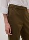 Green slim-fit stretch cotton trousers_3