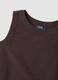 Brown regular-fit top in viscose, cotton and linen blend_5