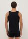 Pack of three black pure cotton tank tops regular fit_2