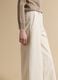 Beige flared stretch cotton trousers_3