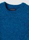 Blue wool-blend crew-neck vest with oversized fit_1