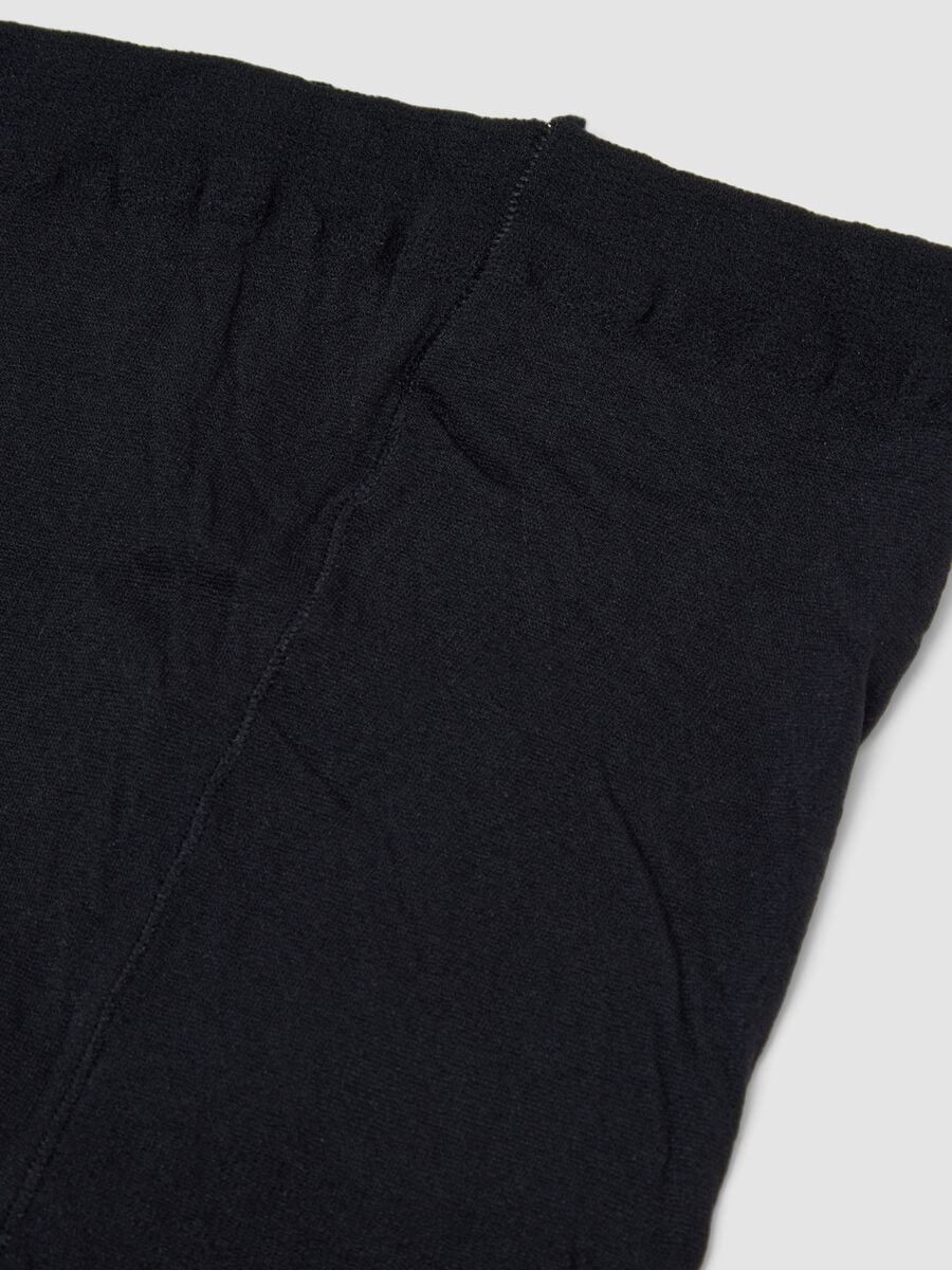 Collant nere in tessuto elasticizzato con stelle_1