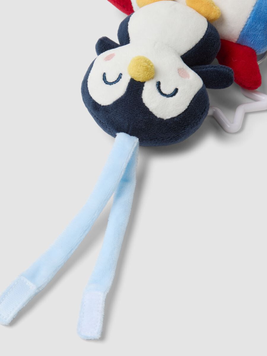 Blue rocket musical mobile with penguin_2
