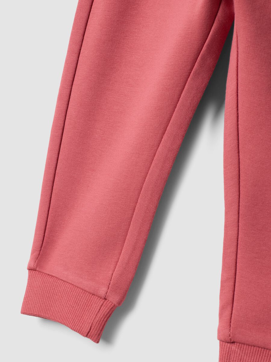 2-pack of multicolour stretch cotton joggers for baby girl_3