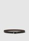 Multicolour reversible belt with metal buckle_0