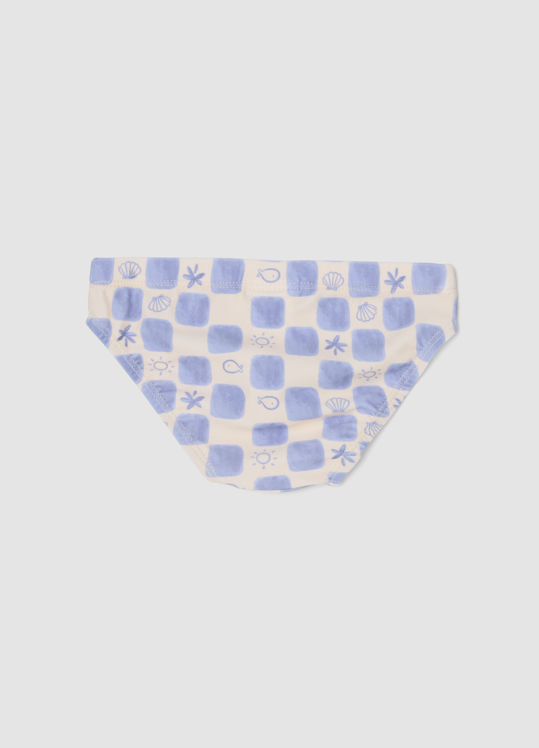 Pink Stretch Swim Briefs for Baby