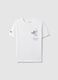 White pure cotton regular fit T-shirt with Minnie print_4