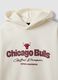 White cotton-blend hoodie with Chicago Bulls logo_4