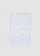 White pure cotton baby sheet with all-over print_0