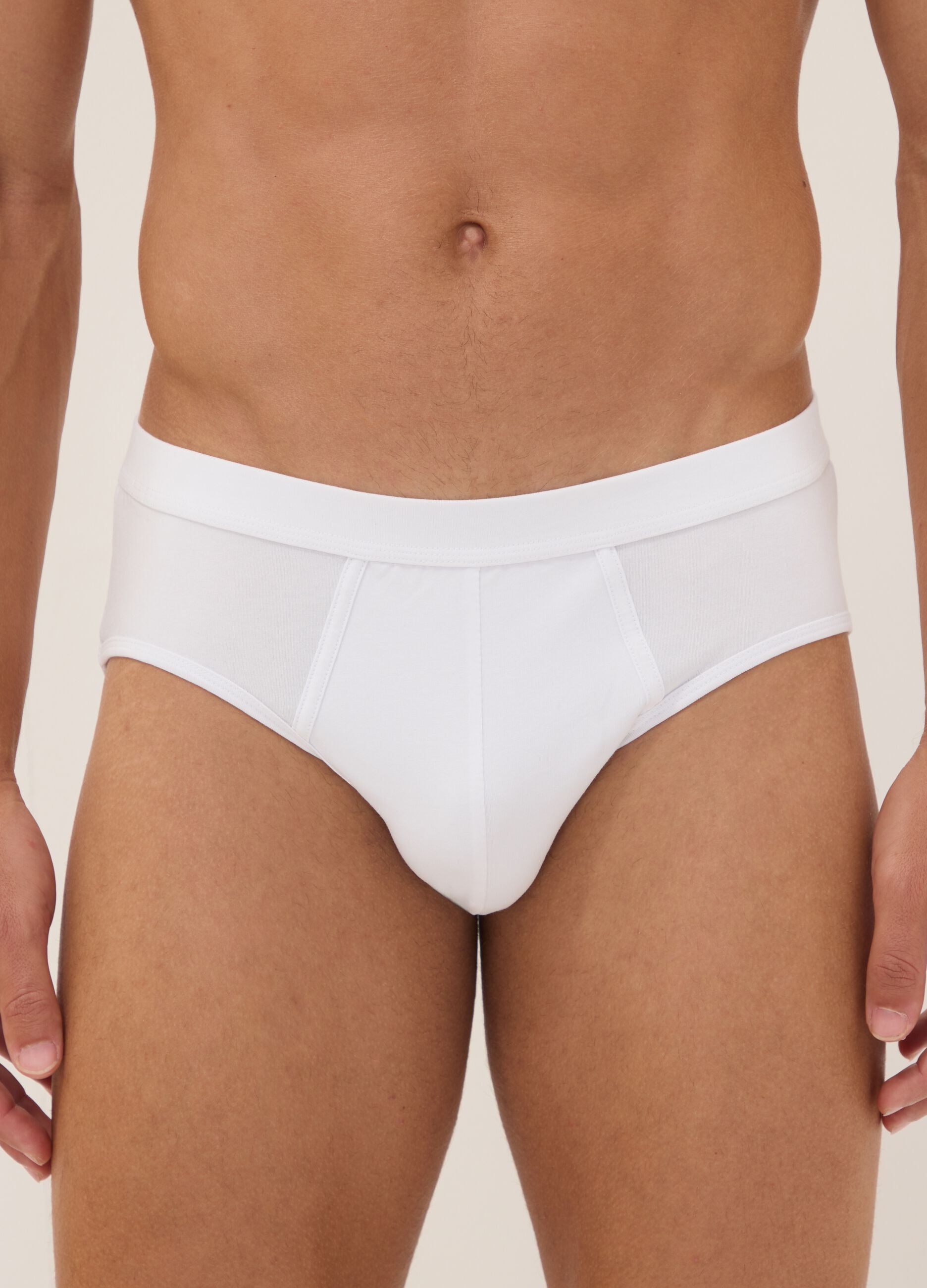 2-pack of white stretch Supima cotton briefs