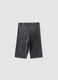 Grey stretch cotton cycling shorts_4