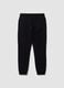 Black cotton-blend jogger trousers, regular fit_6