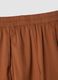 Brown regular-fit pure cotton trousers_5