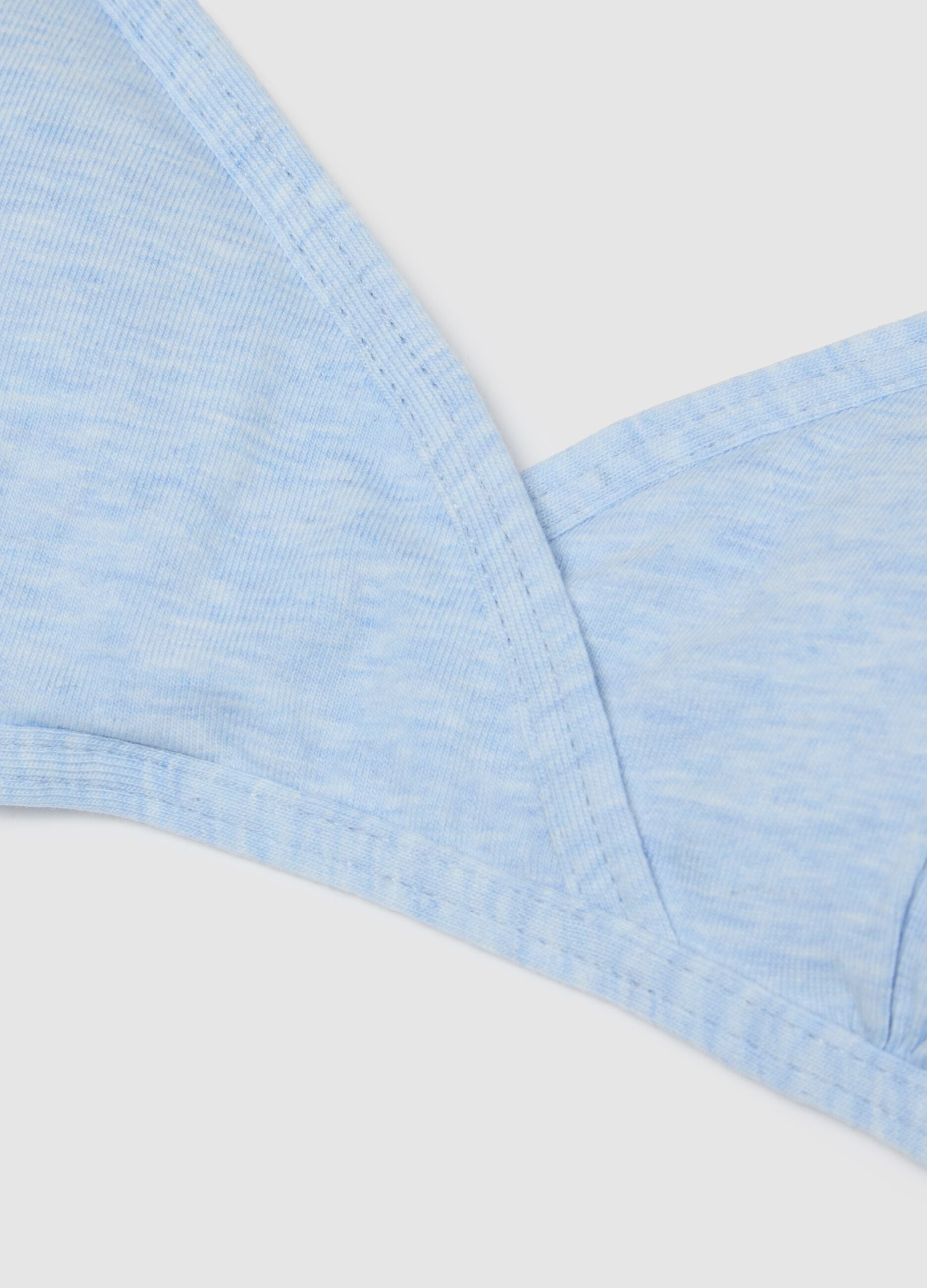 Girls' Sky Blue Stretch Cotton Bra