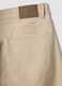 Beige regular-fit stretch cotton twill trousers_5