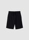 Blue organic cotton shorts with elasticated waist_3