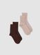 2-pack of multicolour organic stretch cotton socks_0