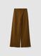Brown wide-leg jeans in stretch cotton twill_4